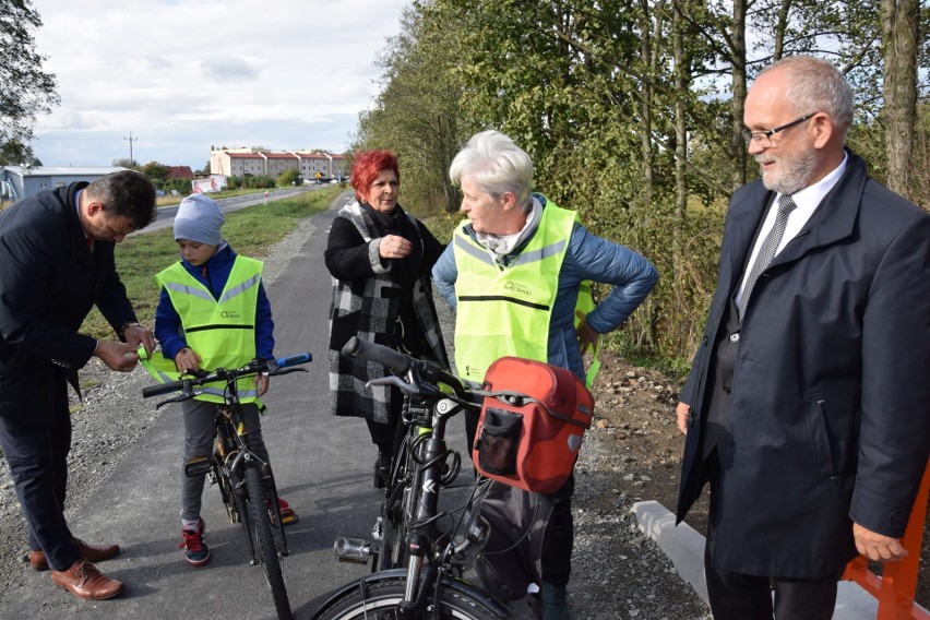 Otwarcie ścieżki rowerowej po Paulince w Gorzowie Śląskim.