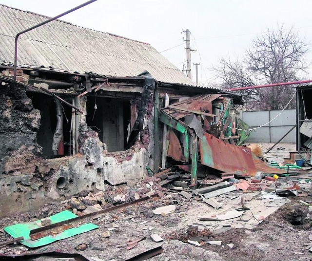 Tu mieszkała rodzina Jakuszew, dom został zniszczony podczas wojny