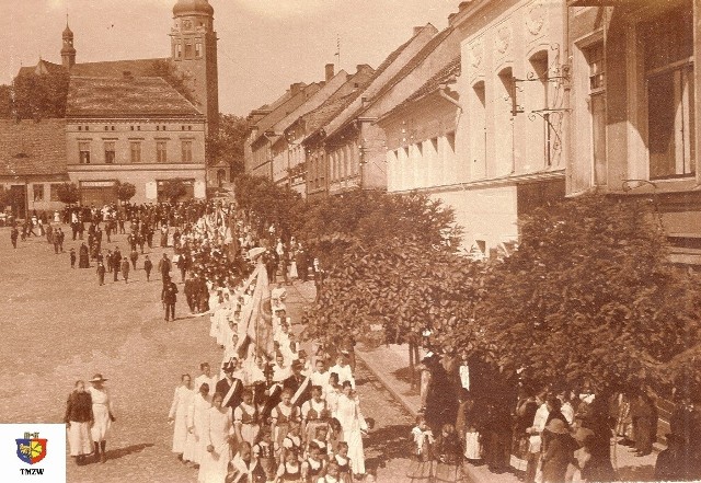 Fragment polskiej manifestacji patriotycznej w 1920 r.