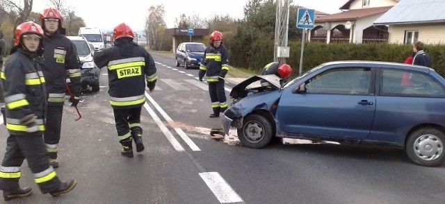 Wypadek w Moderówce koło Krosna.