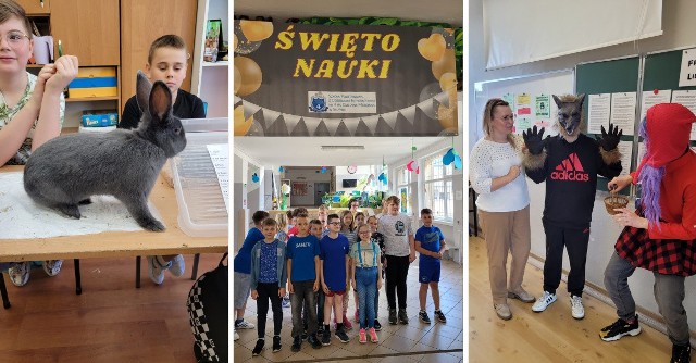 Quizy, konkursy i zabawy w "Dzień Nauki" w Szkole Podstawowej nr 4 w Słupsku.