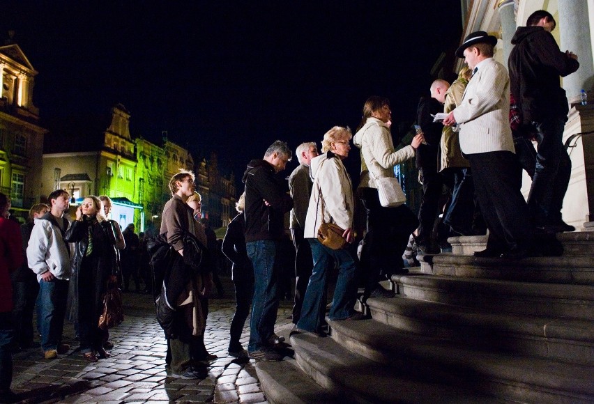 Noc Muzeów w Poznaniu: Stary Rynek w 2009 roku