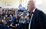 Korwin-Mikke w III LO w Zielonej Górze: Unia Europejska będzie jeszcze tylko 7 lat