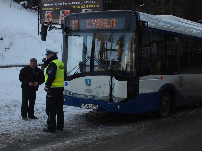 Zakopane. Kolejny wypadek miejskiego autobusu [ZDJĘCIA]