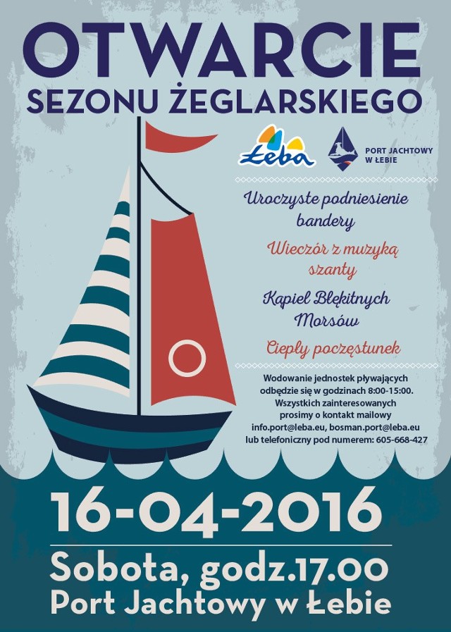 Otwarcie sezonu żeglarskiego 2016 w Łebie.
