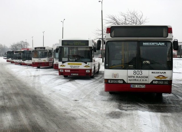 W samym Radomiu autobusy komunikacji miejskiej obsługują wszystkie linie stałymi trasami. 