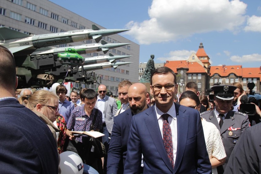 18.05.2019: Katowice, piknik militarny,  premier Mateusz...