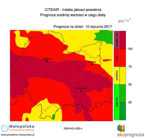 Smog znów atakuje w Krakowie i Małopolsce. Fatalna jakość powietrza