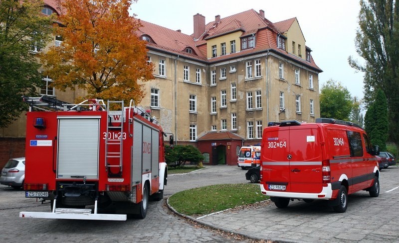 Wyciek gazu w Szczecinie Dąbiu