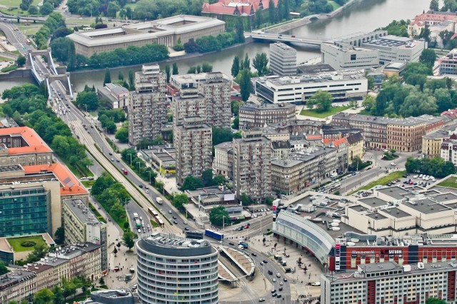 Wrocław z lotu ptaka, zdjęcie ilustracyjne