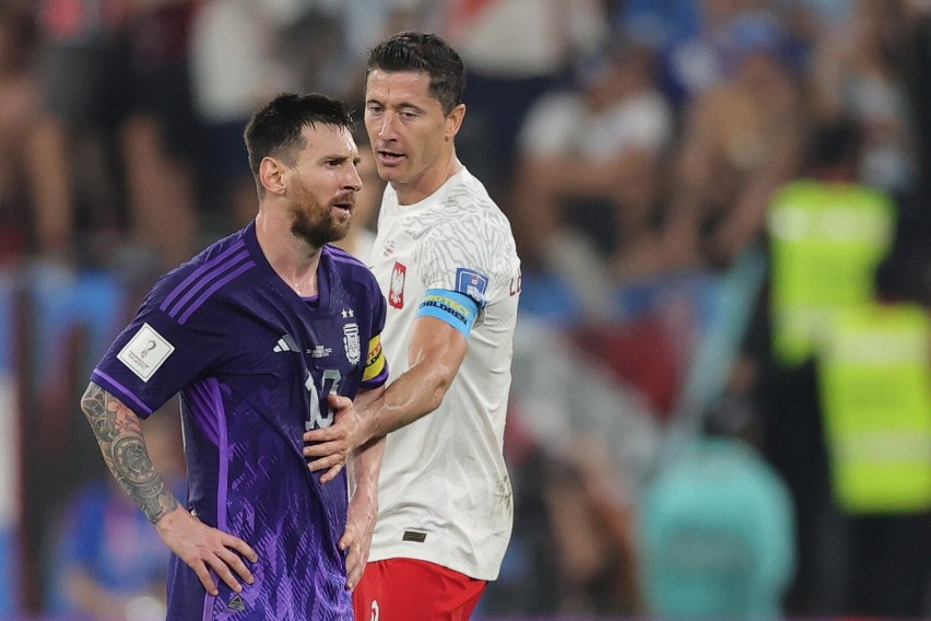 MŚ 2022. Lewandowski i Messi w pomeczowej rozmowie. O czym? To pozostanie "tajemnicą mundialu"