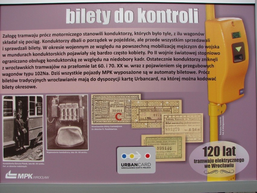 Wystawa "120 lat tramwaju elektrycznego we Wrocławiu" do...