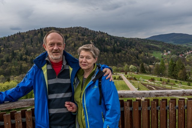 Barbara i Ryszard Hofman z Katowic są pod wrażeniem Ogrodów Zmysłów w Muszynie