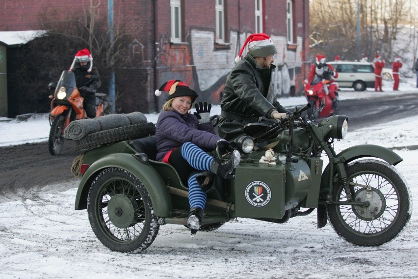 Mikołaje na motocyklach w Rudzie Śląskiej [ZOBACZ ZDJĘCIA]