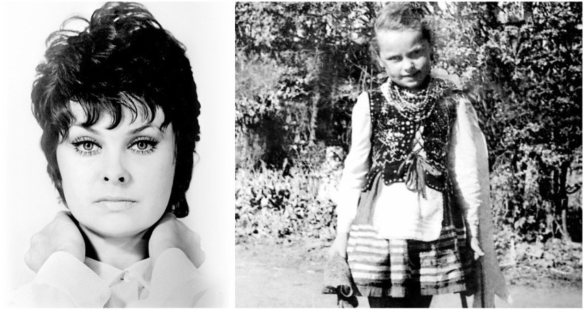 Kasia Sobczyk, zdjęcie z lat 60., z prawej w wieku 5-6 lat.