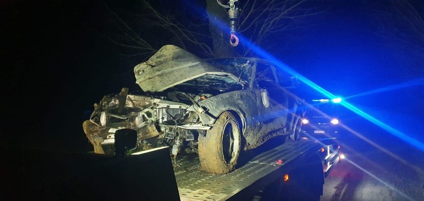 Wypadek w pow. kołobrzeskim. Jedna osoba ranna [zdjęcia]