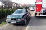 Wypadek w Starej Birczy w powiecie przemyskim. Kierowca BMW uderzył w tył audi [ZDJĘCIA]
