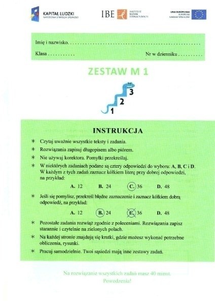 SPRAWDZIAN TRZECIOKLASISTÓW - ZOBACZ CAŁOŚĆ NA...