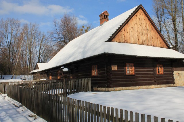 Zima w skansenie