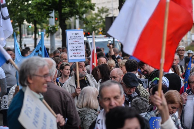 Demonstracja pod gdańskim sądem