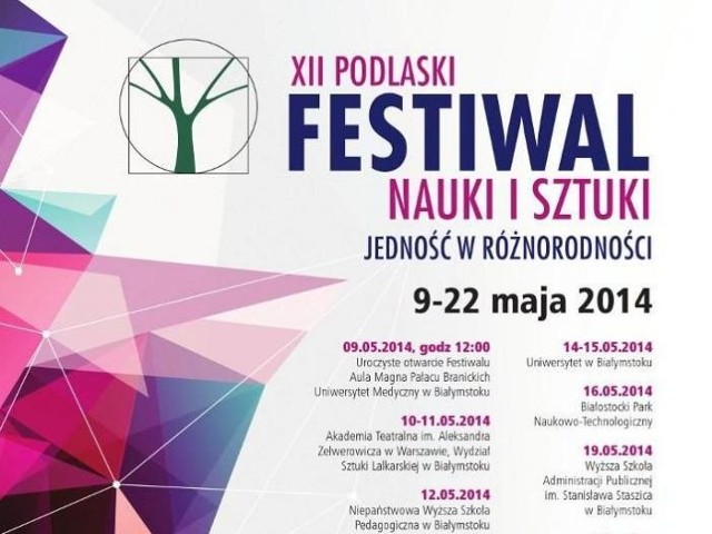 XII Podlaski Festiwal Nauki i Sztuki rusza 9 maja