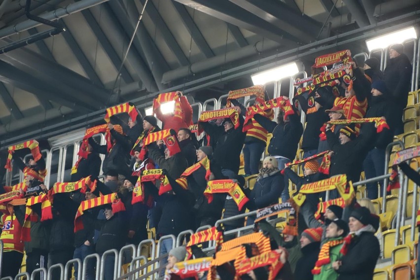 Kibice na meczu Jagiellonia Białystok - Górnik Łęczna