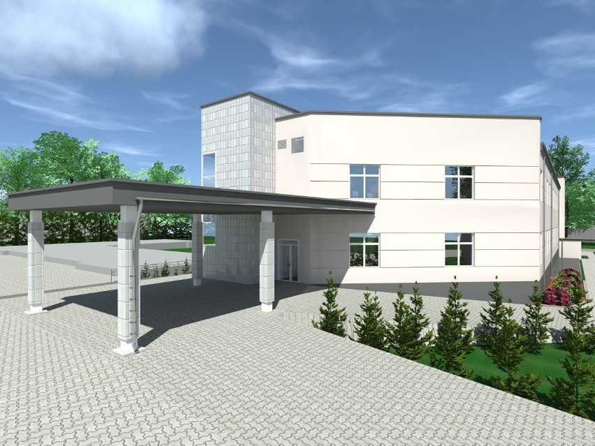 W szpitalu w Pionkach powstanie nowy pawilon zabiegowy w szpitalu. Jest wizualizacja!