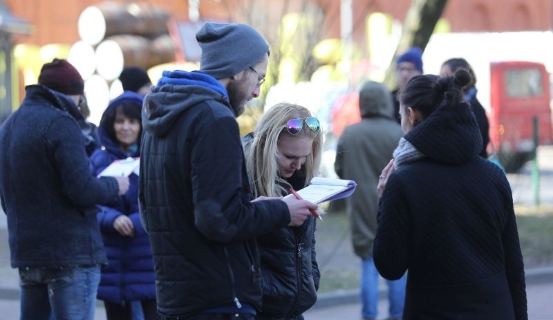 Protest miał zszokować i skłonić do przemyśleń.