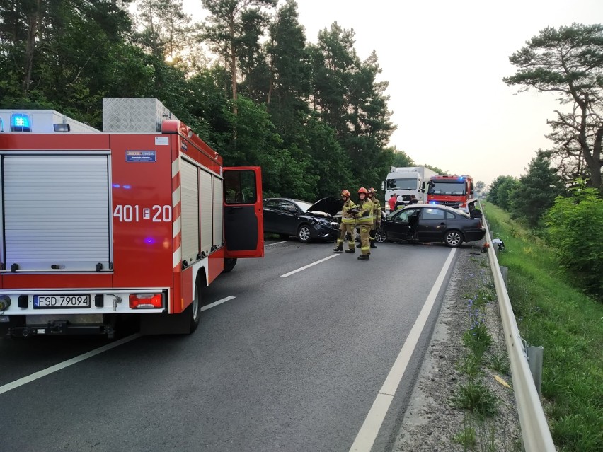 Do groźnego wypadku doszło na drodze krajowej nr 158. Ok....