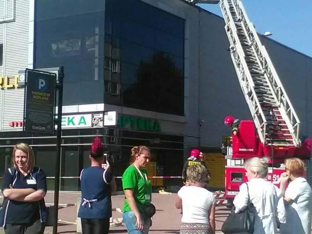 Pożar CH Belg w Katowicach
