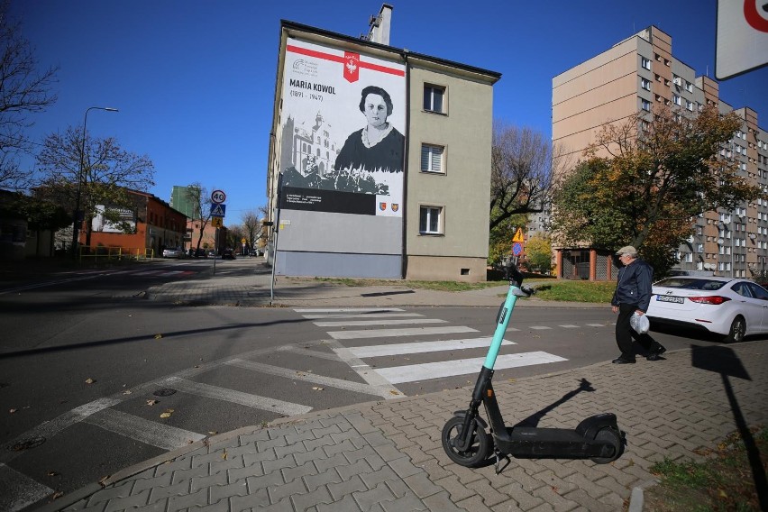 Odsłonięcie muralu Marii Kowol oraz zasadzenie dębu...