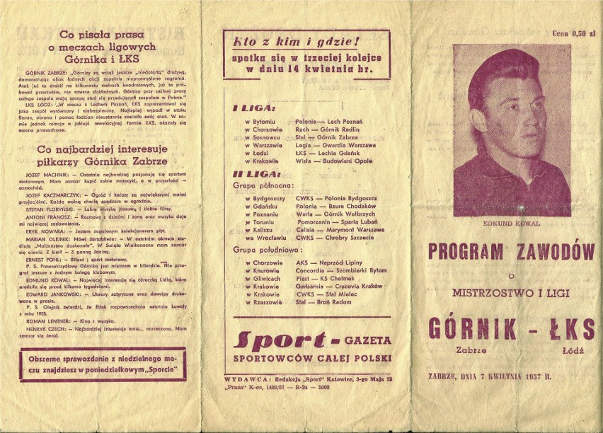 62 lata temu Jerzy Zmarzlik drużynę ŁKS nazwał Rycerzami Wiosny