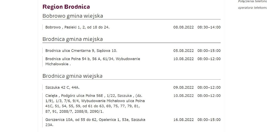 Spółka Energa Operator poinformowała o planowanych,...