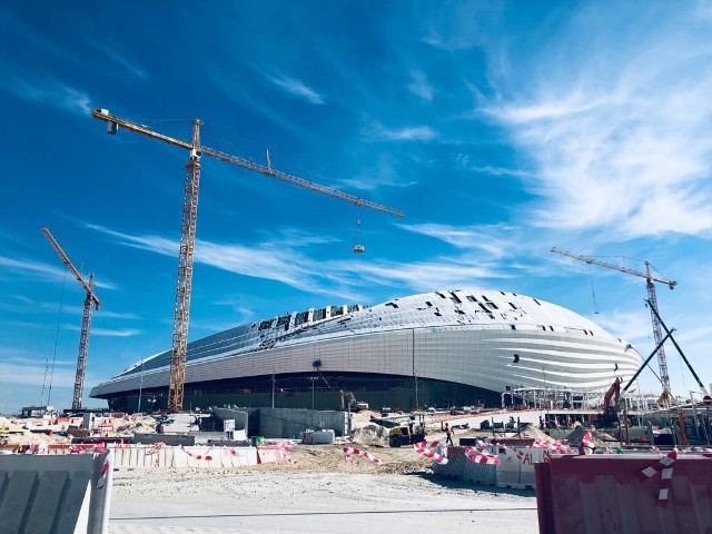 Budowa Al Janoub Stadium, który znajduje się w mieście Al-Wakrah