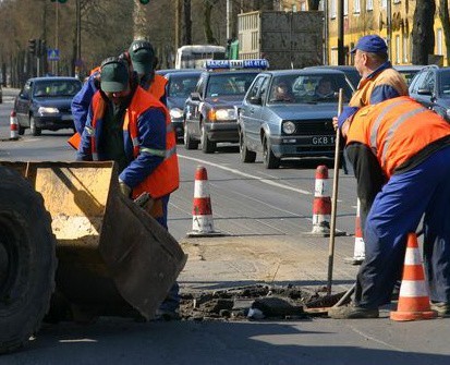 Trwa łatanie ulic w Słupsku.