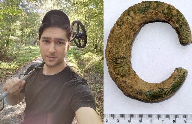W lesie nieopodal Bochni Wojciech Budzyn odkrył bransoletę wykonaną z brązu, jej wiek szacowany jest na 3,5 tysiąca lat