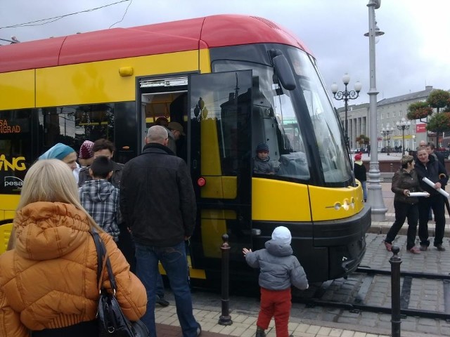 Mieszkańcy Kaliningradu w ostatnią nidzielę mogli zobaczyć tramwaj bydgoskiej PESY z bliska