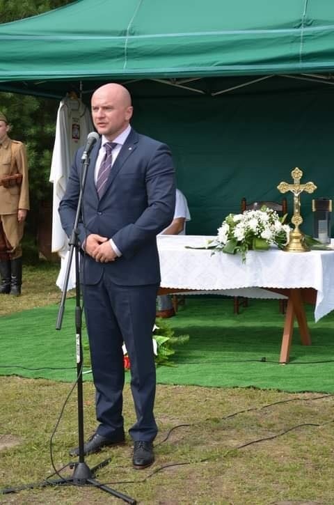 Wicewojewoda Rafał Nowak podczas uroczystości