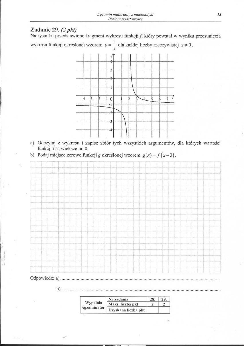 Matura 2014 matematyka odpowiedzi, rozwiązania zadań