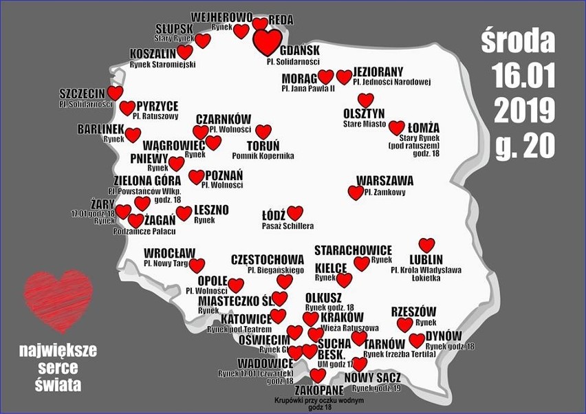 Mapa akcji Największe serce świata