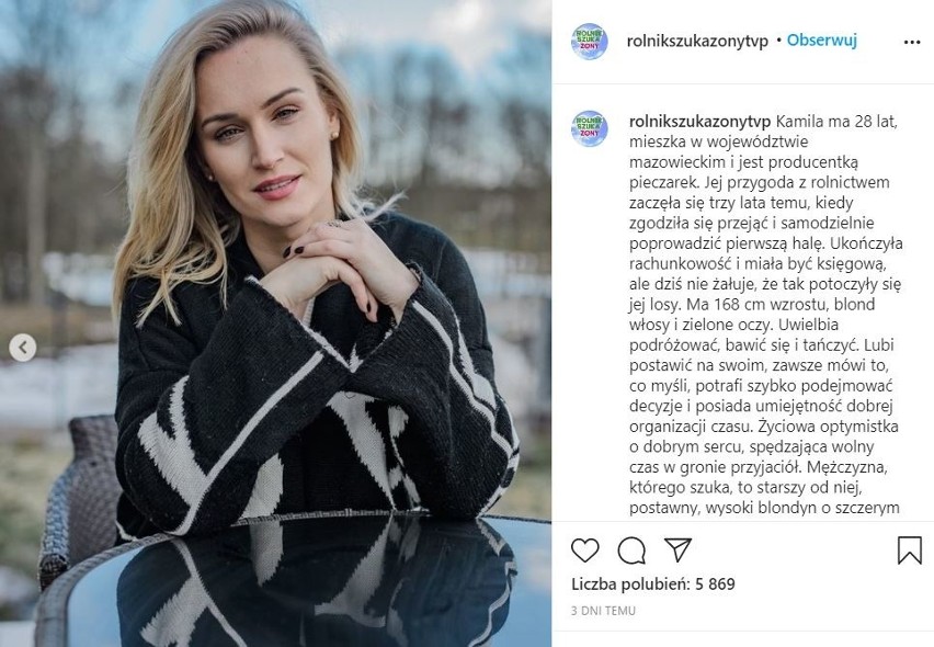 Kamila z "Rolnik szuka żony" to atrakcyjna kobieta. ZDJĘCIA. Kim jest Kamila Boś, 28-letnia uczestniczka programu? 27.08.2022