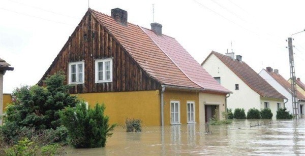 Powódź w Koźlu.