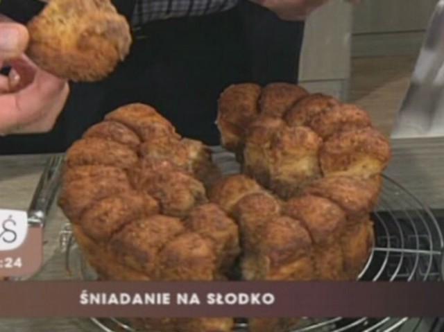 Marcin Koch przygotował tosty francuskie z pomarańczą oraz monkey bread.