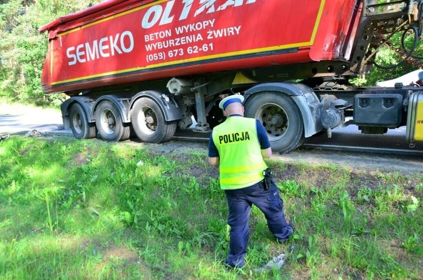 Wypadek na DK20 niedaleko Kościerzyny. Jedna osoba trafiła do szpitala