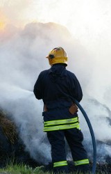 Pożar w Osięcinach. Ogień na pięciu hektarach młodego lasu