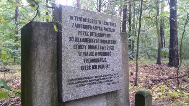 W panewnickich lasach znajdują się dwa miejsca pamięci pomordowanych w 1939 roku. W trzech ekshumowanych w 1947 r.  masowych mogiłach spoczywało 46 osób
