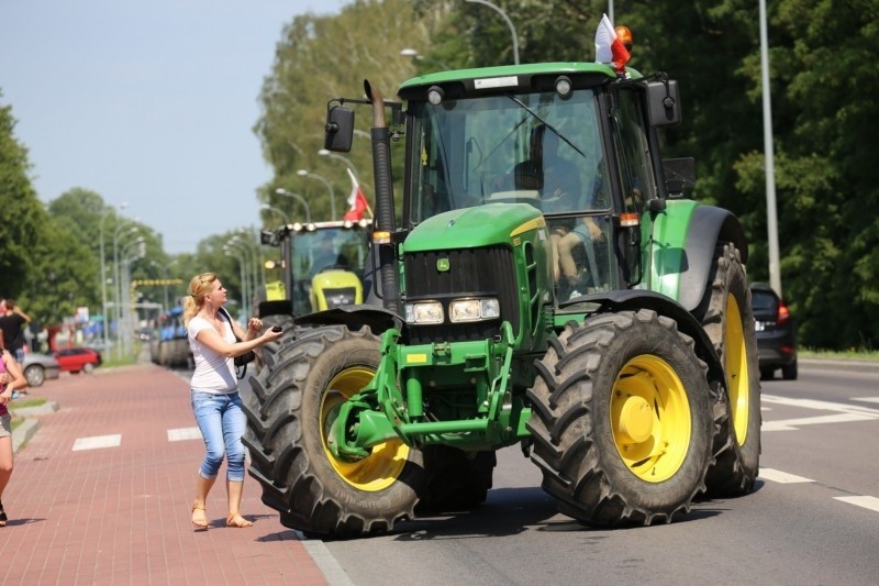 Protest rolników na DK 19