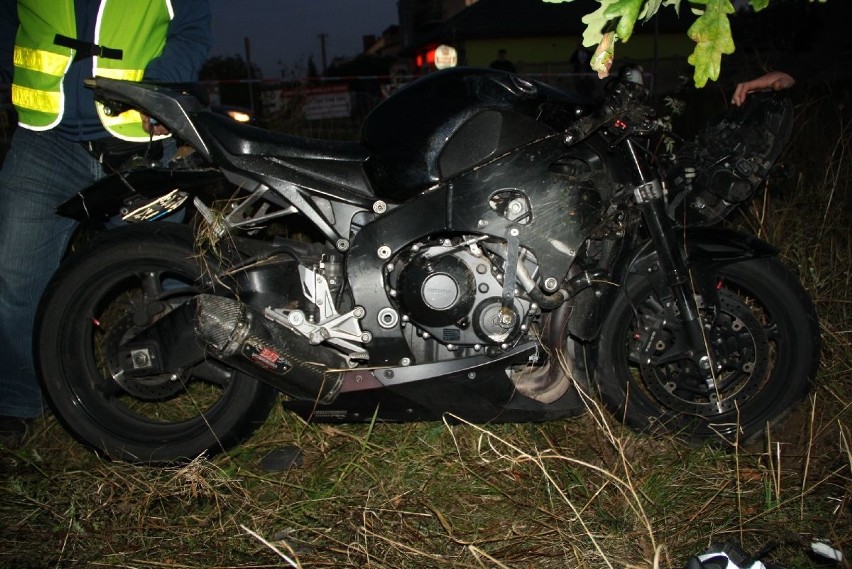 Wypadek w Bliżynie. Motocyklista zderzył się z autem 