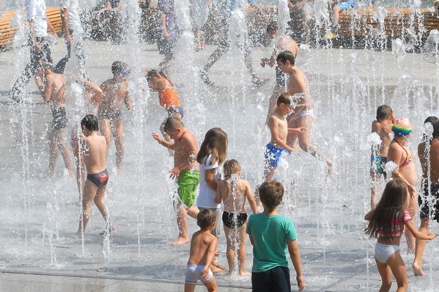 Sprawa kąpiących się dzieci w miejskiej fontannie dzieli rzeszowian.