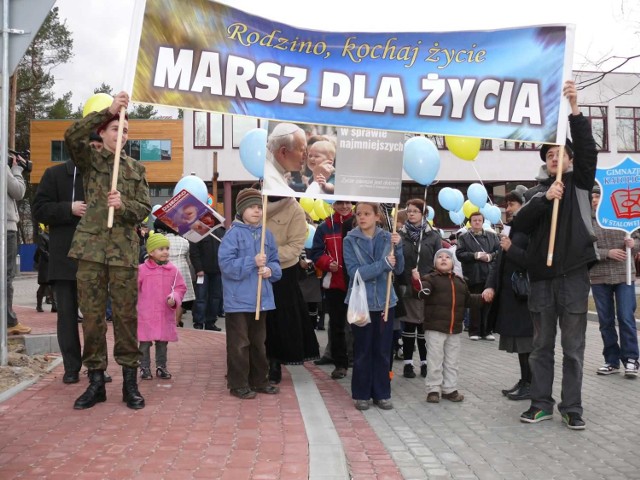 Tak przed rokiem wyglądał pierwszy Marsz dla Życia i Rodziny w Stalowej Woli.